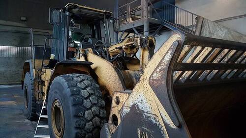 Výměna skla na bagru